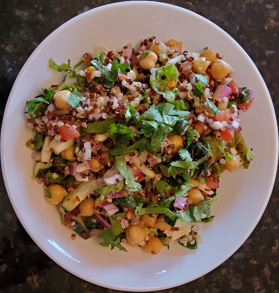 Hot & Spicy Quinoa Salad (Vegan)- [Quarantine Day 10]